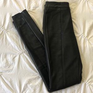 Topshop Black Faux Leather Leggings Size US 4